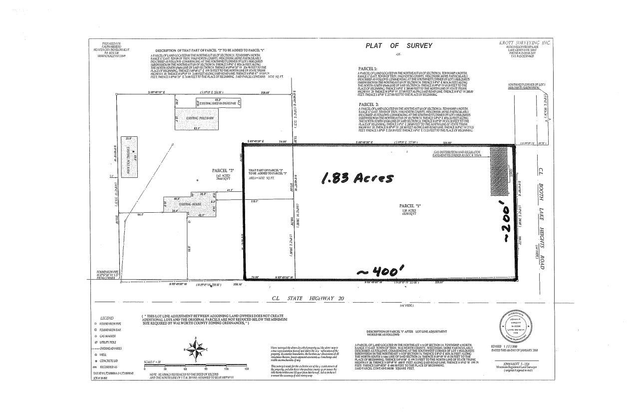 Lt1 Booth Lake Heights Rd., Troy, WI 53120