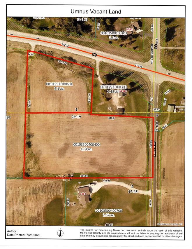 Hwy 151 & Madson Rd., Cato, WI 54230