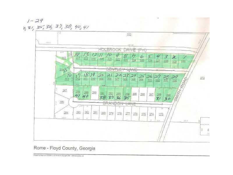 W Brandon Ln., Rome, GA 30165
