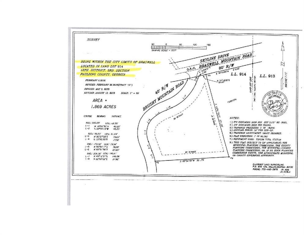 4456 Brushy Mountain Rd., Rockmart, GA 30153