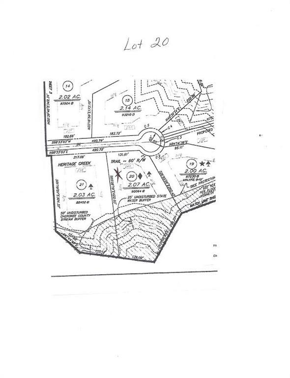 Lot 20 Heritage Creek Tr., Ball Ground, GA 30107