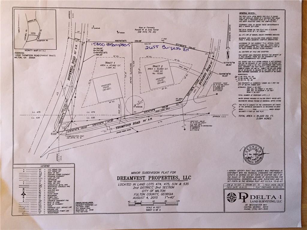 15300 Thompson Rd., Milton, GA 30004