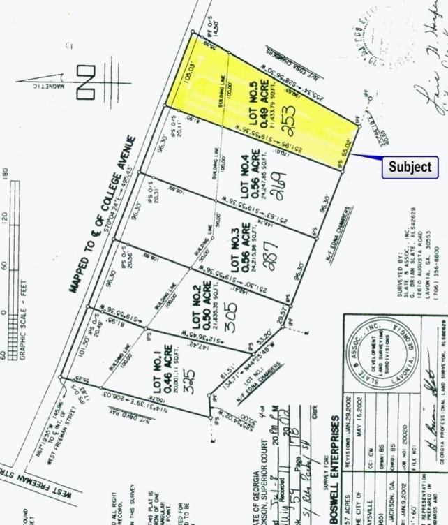 253 College Ave., Maysville, GA 30558