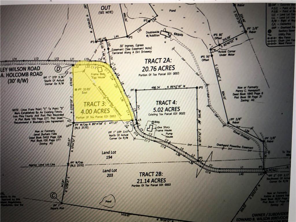 00 Wiley Wilson Road, Bowdon, GA 30108