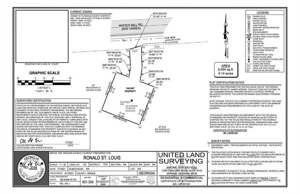 Whites Mill Rd., Decatur, GA 30034