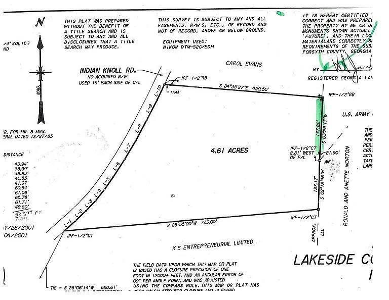 Indian Knoll Rd., Cumming, GA 30041