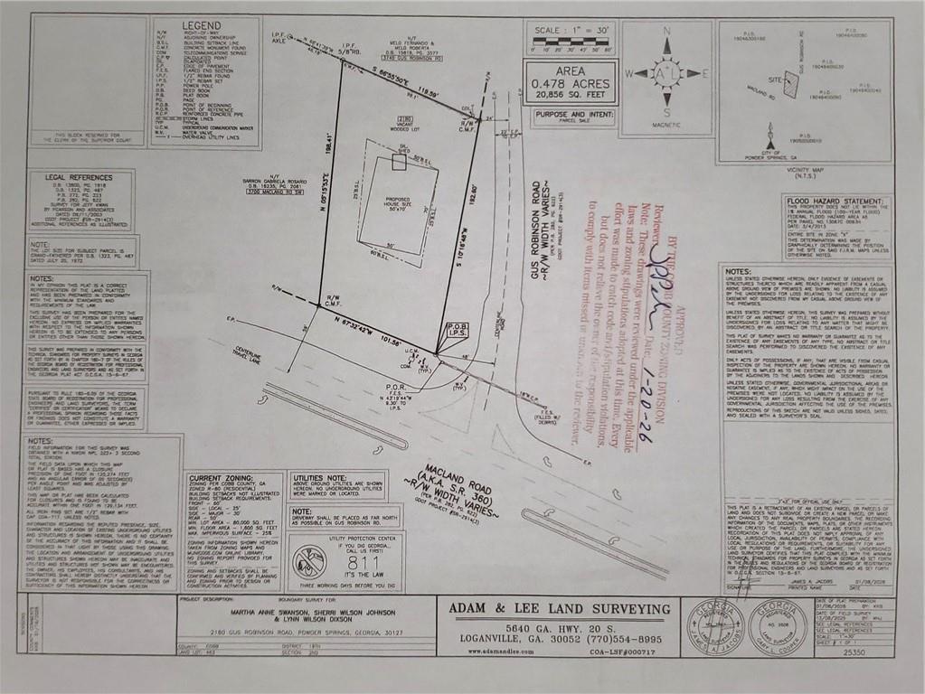 2180 Gus Robinson Rd., Powder Springs, GA 30127