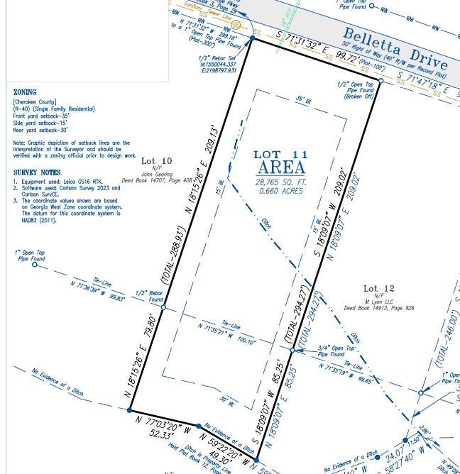 Lot 11 Belletta Dr., Canton, GA 30114