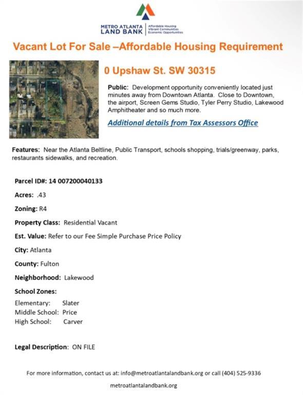 Upshaw St., Atlanta, GA 30315