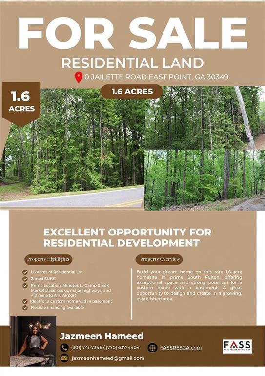 Jailette Rd., South Fulton, GA 30349