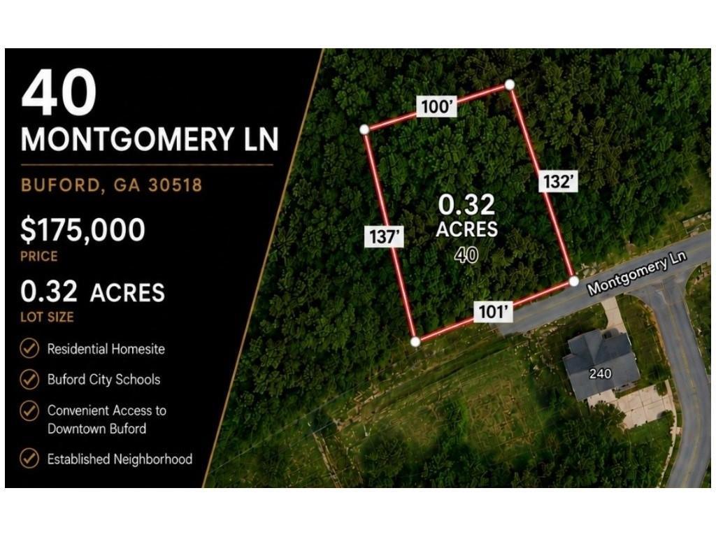 40 Montgomery Ln., Buford, GA 30518