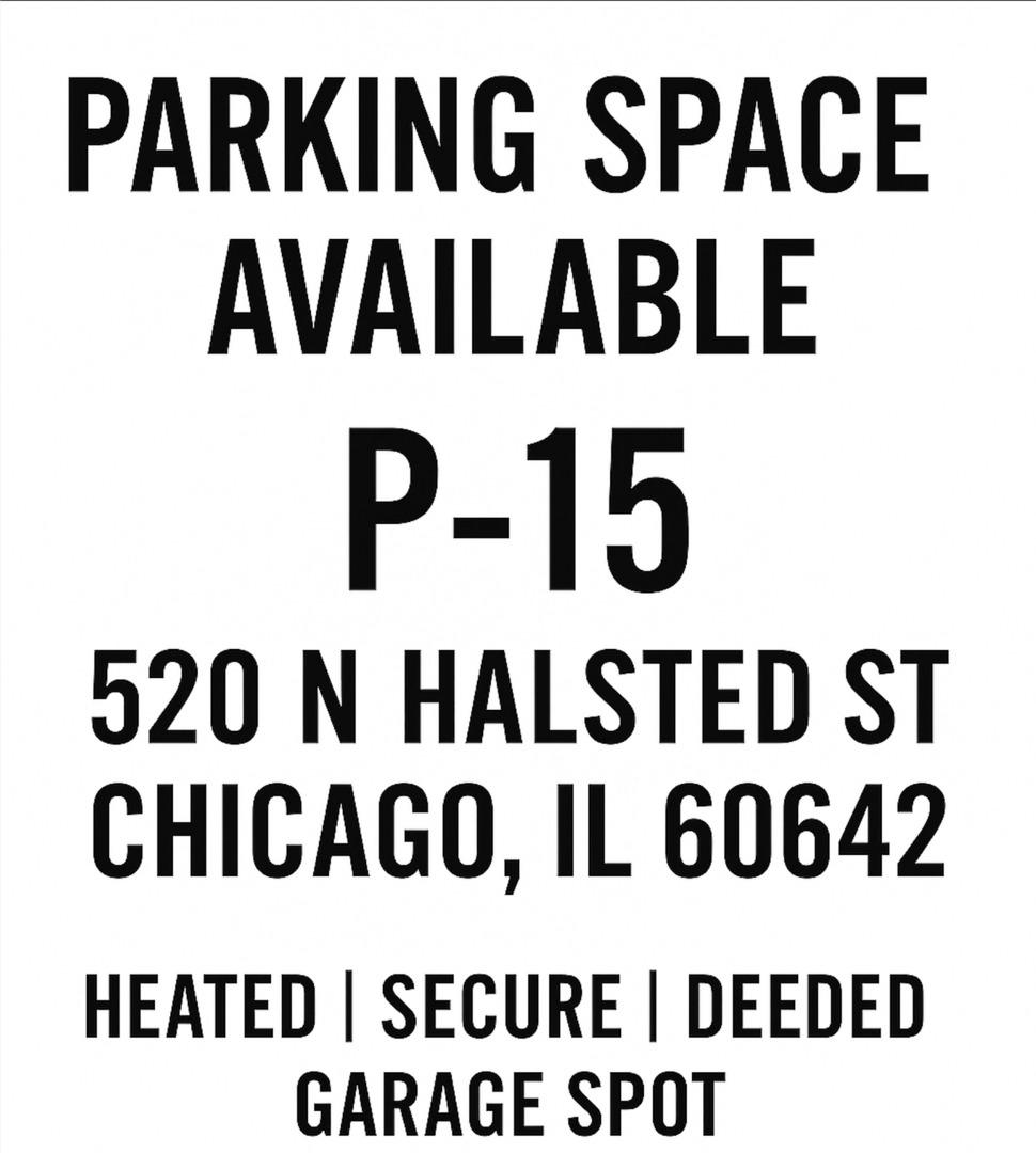 520 N Halsted St. #P-15, Chicago, IL 60642