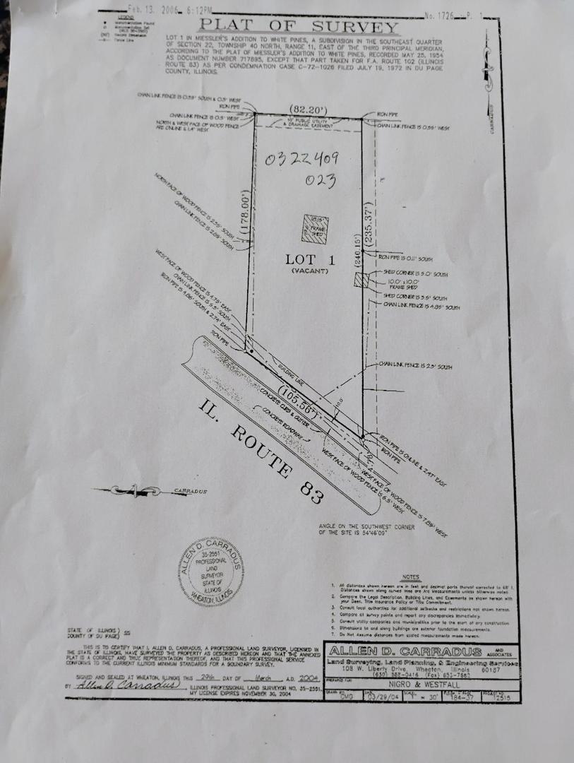 17w174 LOT 1 Woodland Ave., Bensenville, IL 60106