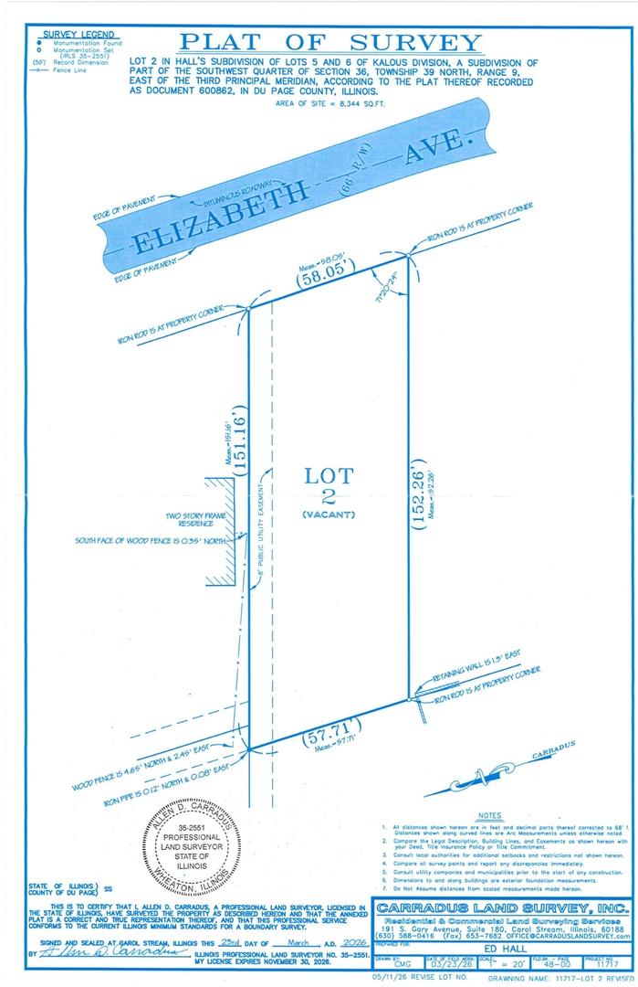 Lot 2 Elizabeth St., Warrenville, IL 60555