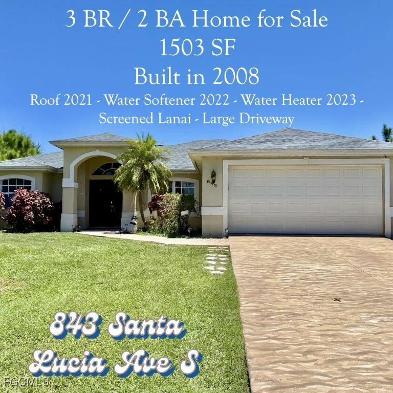 843 Santa Lucia Ave., Lehigh Acres, FL 33974