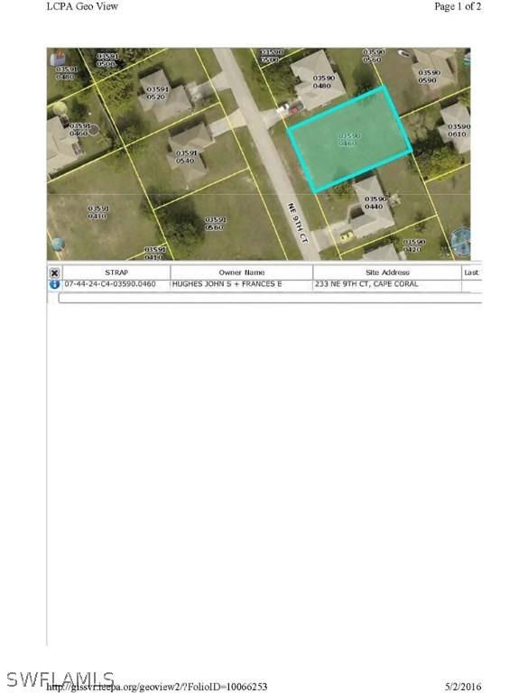 233 NE 9th Ct., Cape Coral, FL 33909