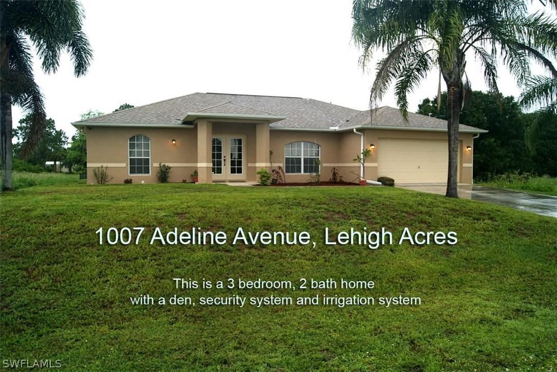 1007 Adeline Ave., Lehigh Acres, FL 33971