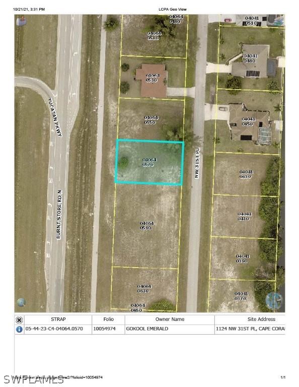 1124 NW 31st Pl., Cape Coral, FL 33993