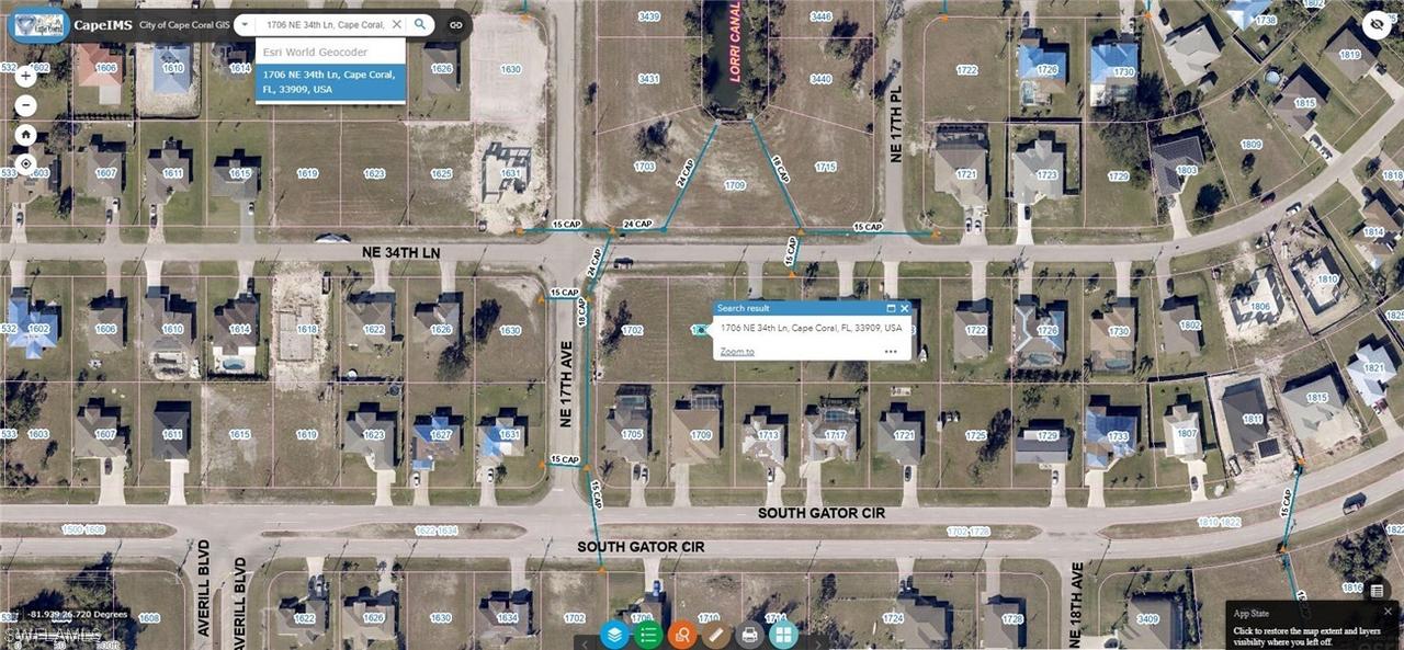 1706 NE 34th Ln., Cape Coral, FL 33909