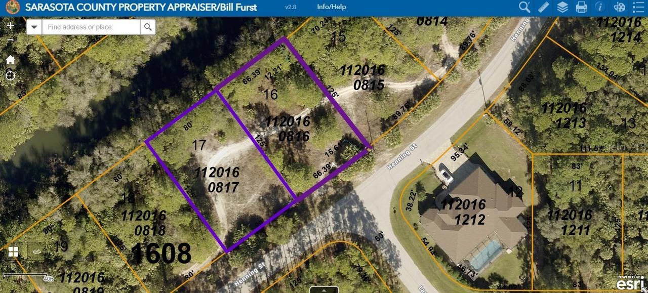 Lots 16 & 17 Henning St., North Port, FL 34288