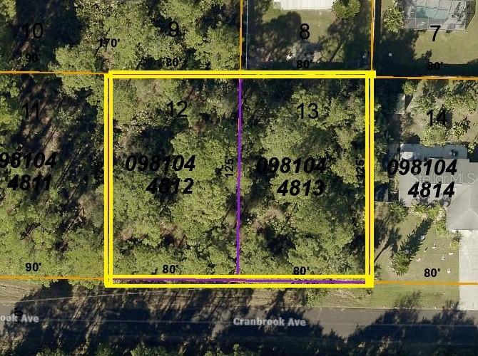 Lot 12 & Lot 13 Cranbrook Ave., North Port, FL 34286