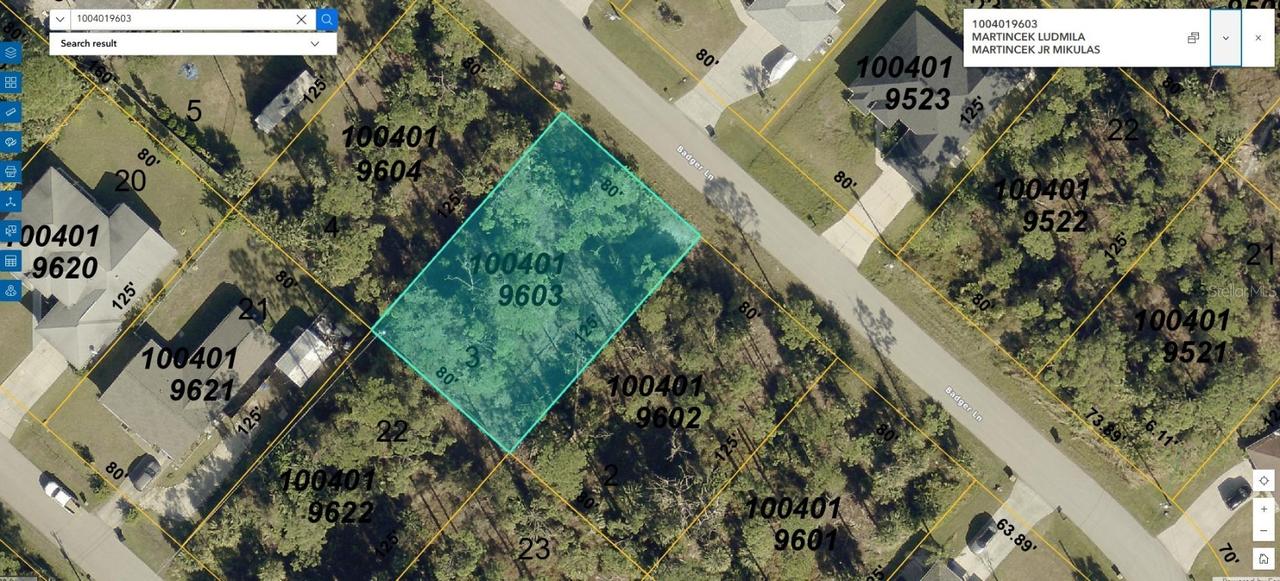 Badger Ln., North Port, FL 34286