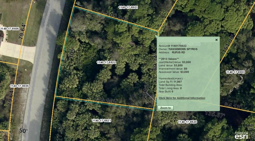 Rufus Rd., North Port, FL 34288