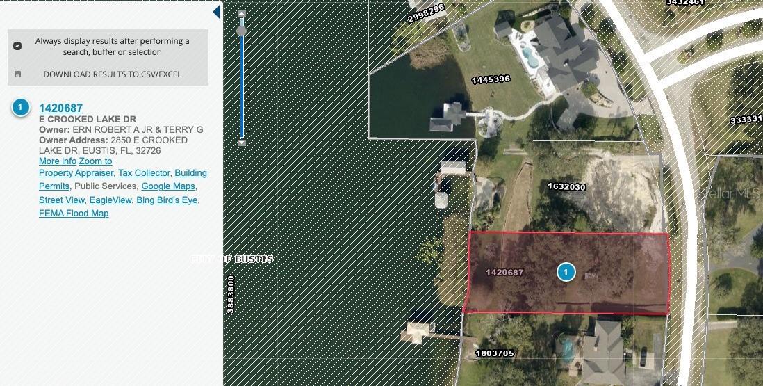 E Crooked Lake Dr., Eustis, FL 32726