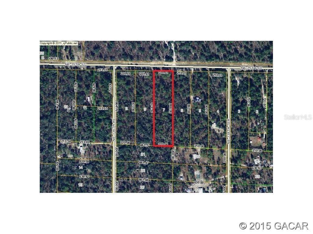 LOT #7 Ne 75th St., Williston, FL 32696