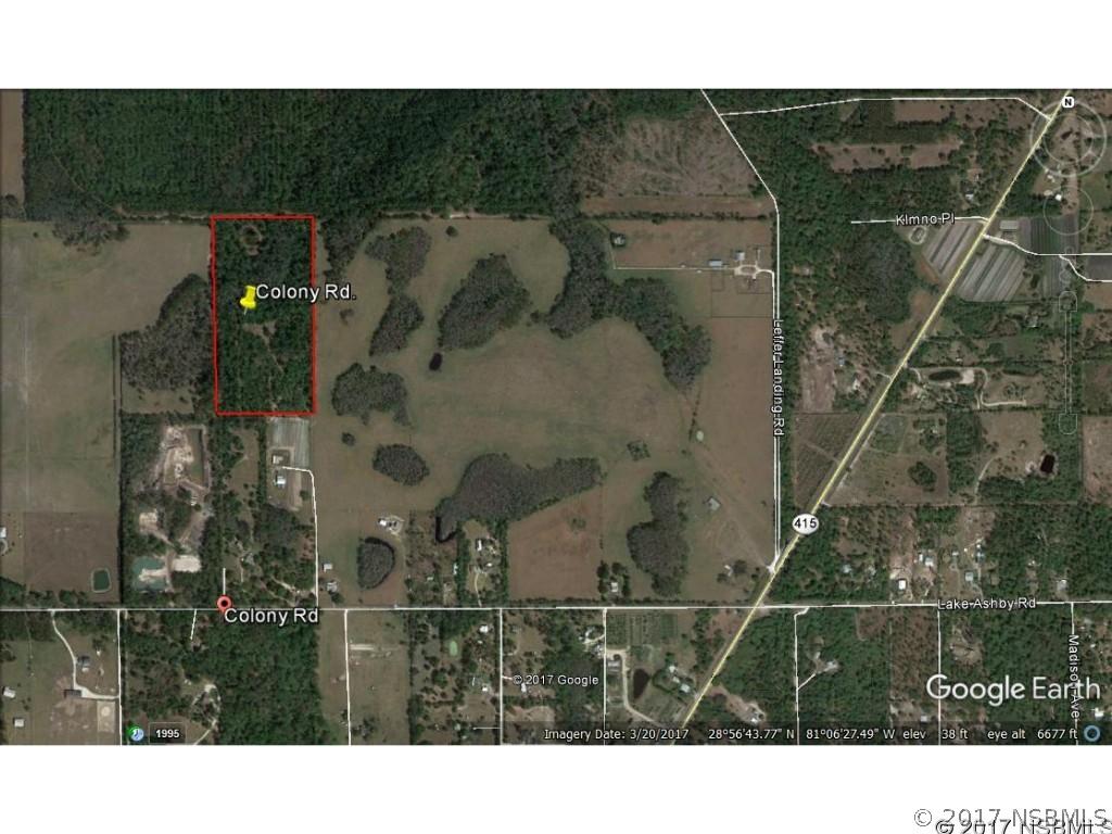 Colony Rd., New Smyrna Beach, FL 32168