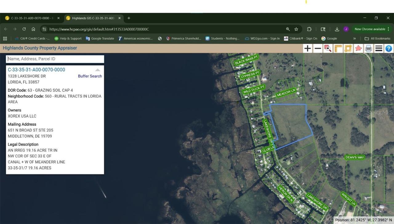 1328 Lakeshore Dr., Lorida, FL 33857