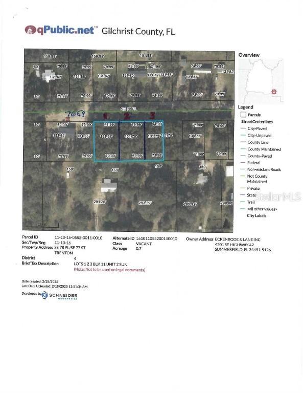 SE 78th Pl., Trenton, FL 32693