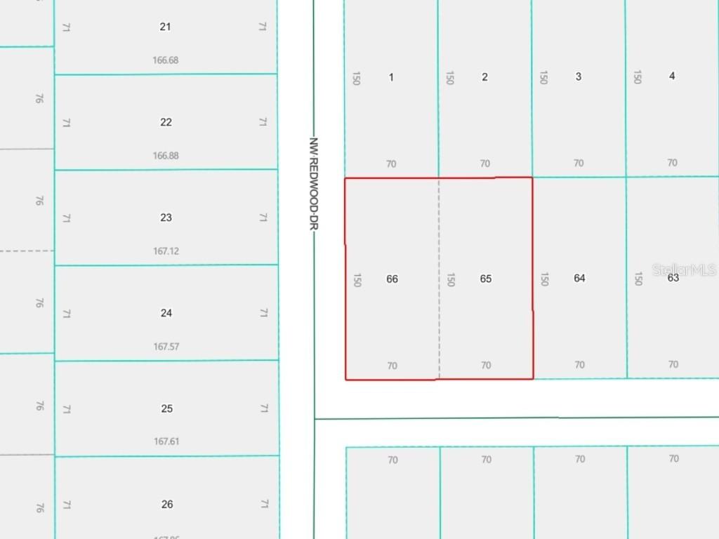 LOTS 65 & 66 NW Banyan Ln., Dunnellon, FL 34431