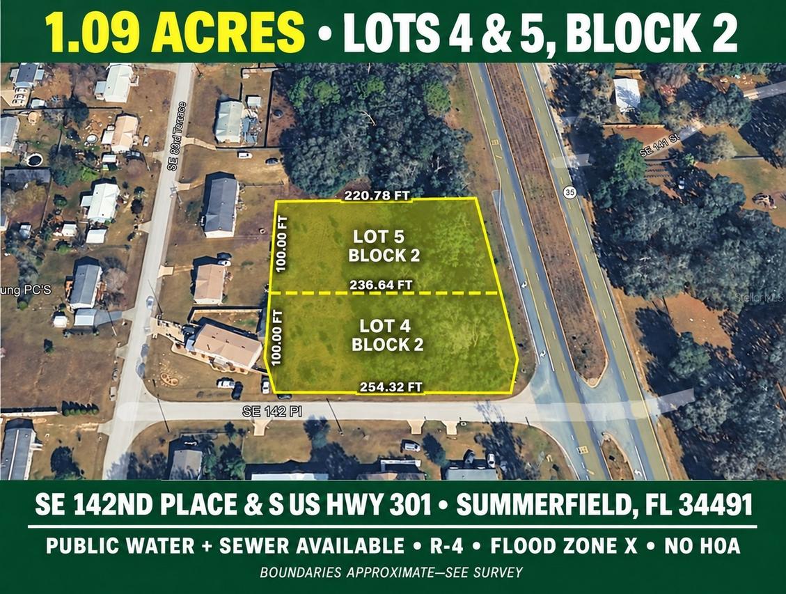 Corner SE 142nd Place & S Us Hwy-301, Summerfield, FL 34491