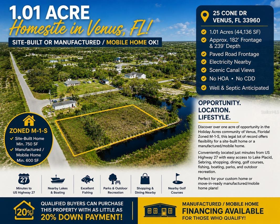 25 Cone Dr., Venus, FL 33960