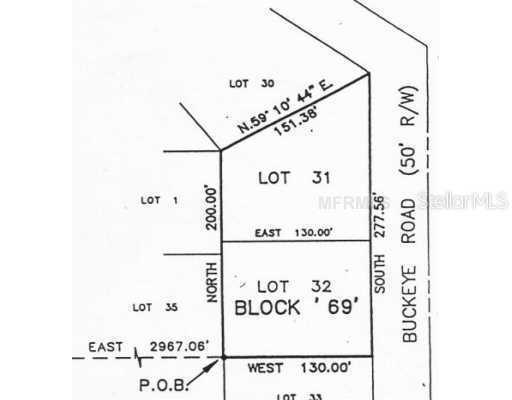 Buckeye Rd (undeveloped) Rd., Astor, FL 32102