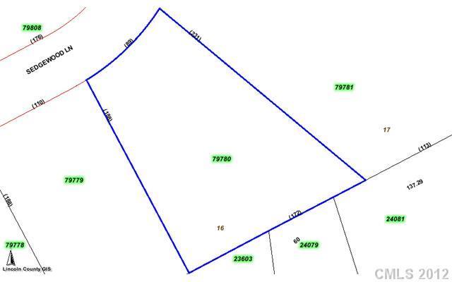 Lot 16 Sedgewood Ln., Lincolnton, NC 28092