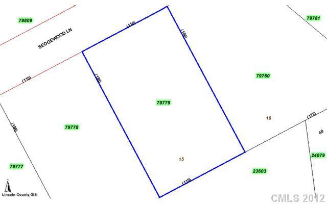 Lot 15 Sedgewood Ln., Lincolnton, NC 28092