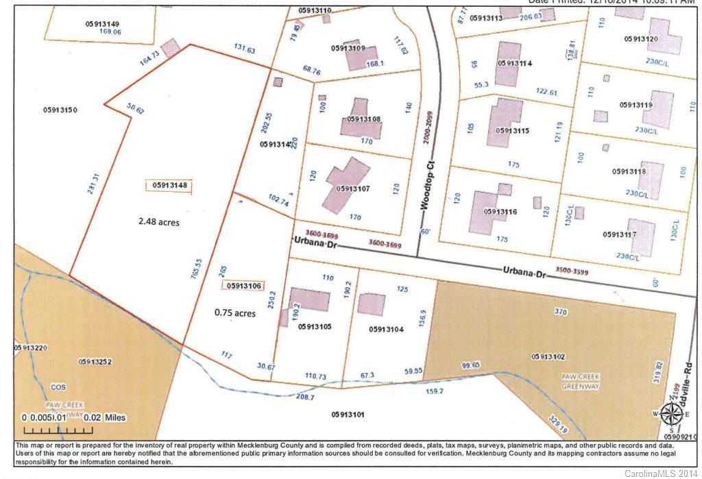 Urbana Dr., Charlotte, NC 28214
