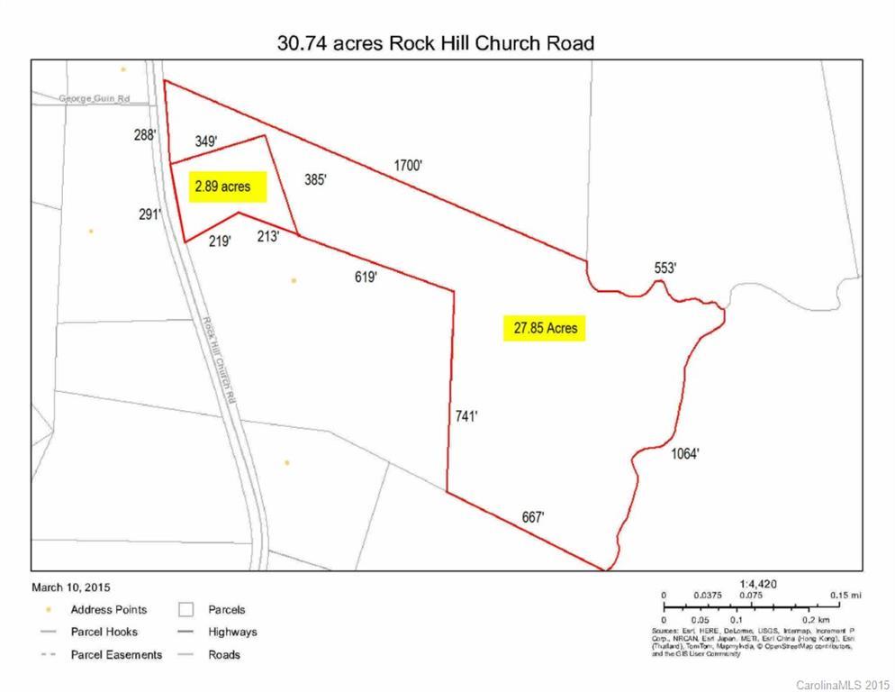 30.74 acres Rock Hill Church Rd., Matthews, NC 28104