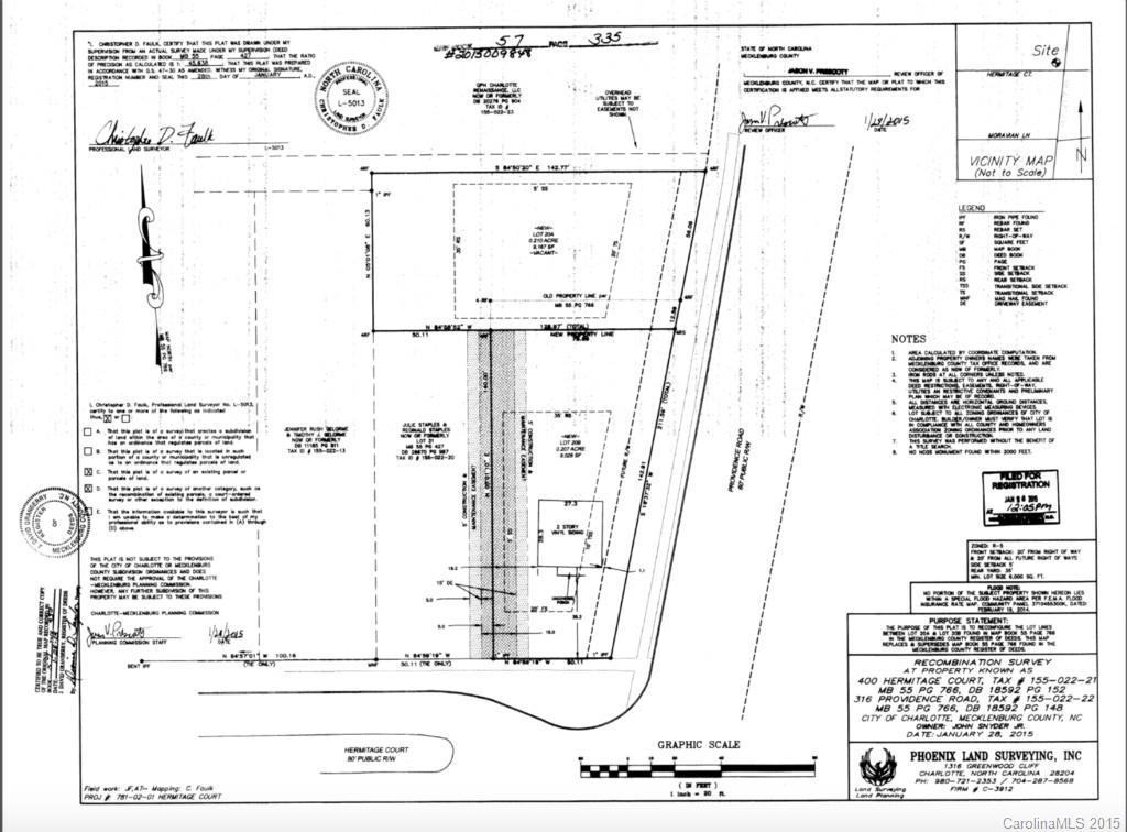 316 Providence Rd. #Lot 20A, Charlotte, NC 28207