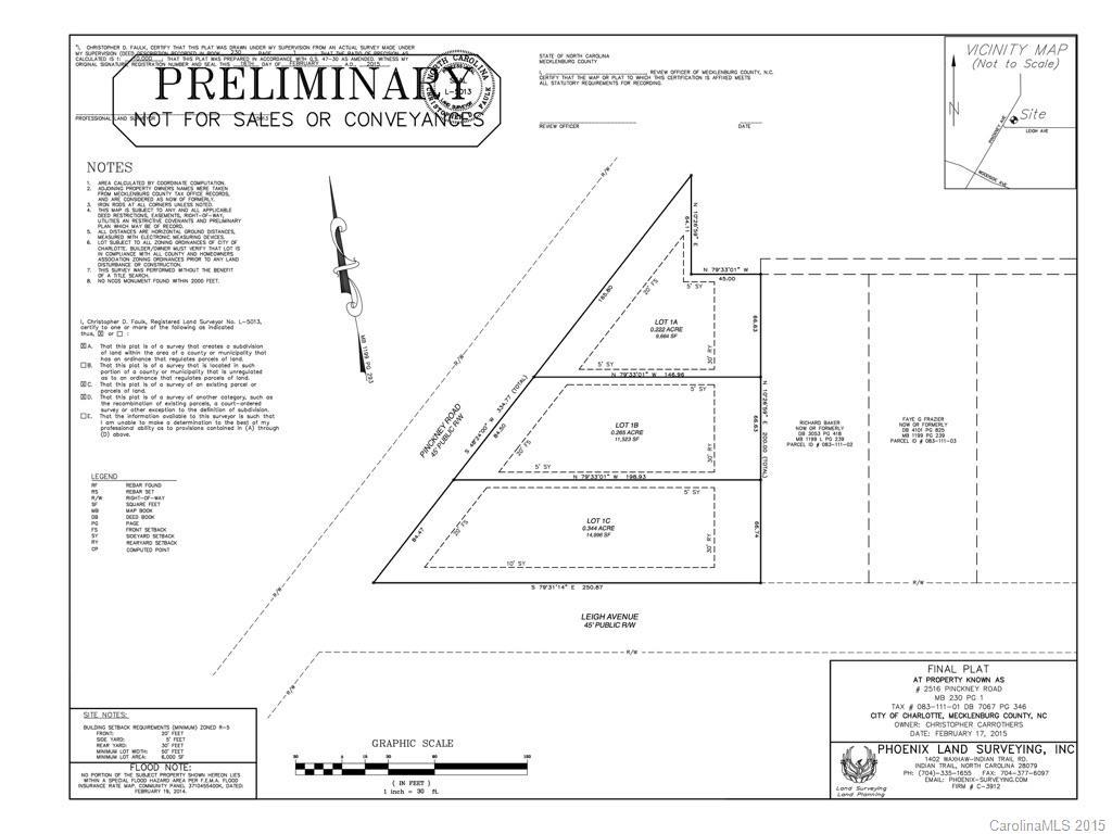 2516 Pinckney Ave., Charlotte, NC 28205