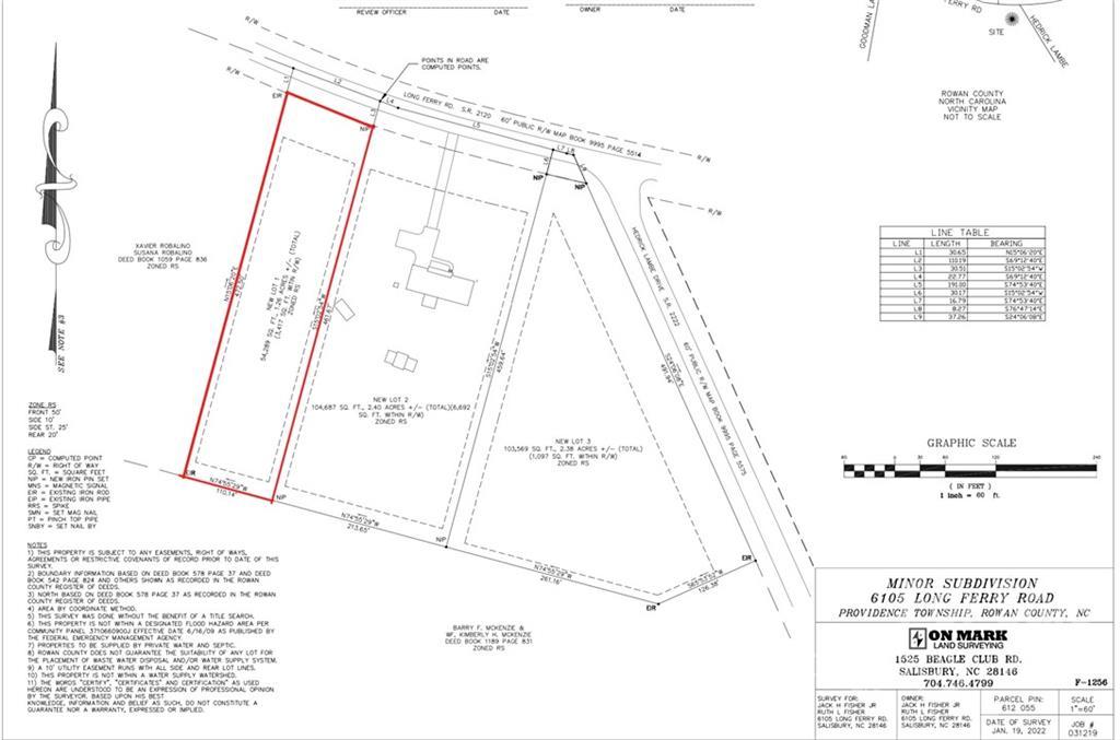 Long Ferry Rd., Salisbury, NC 28146