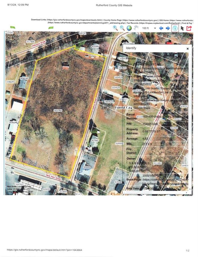 Gettys St., Forest City, NC 28043