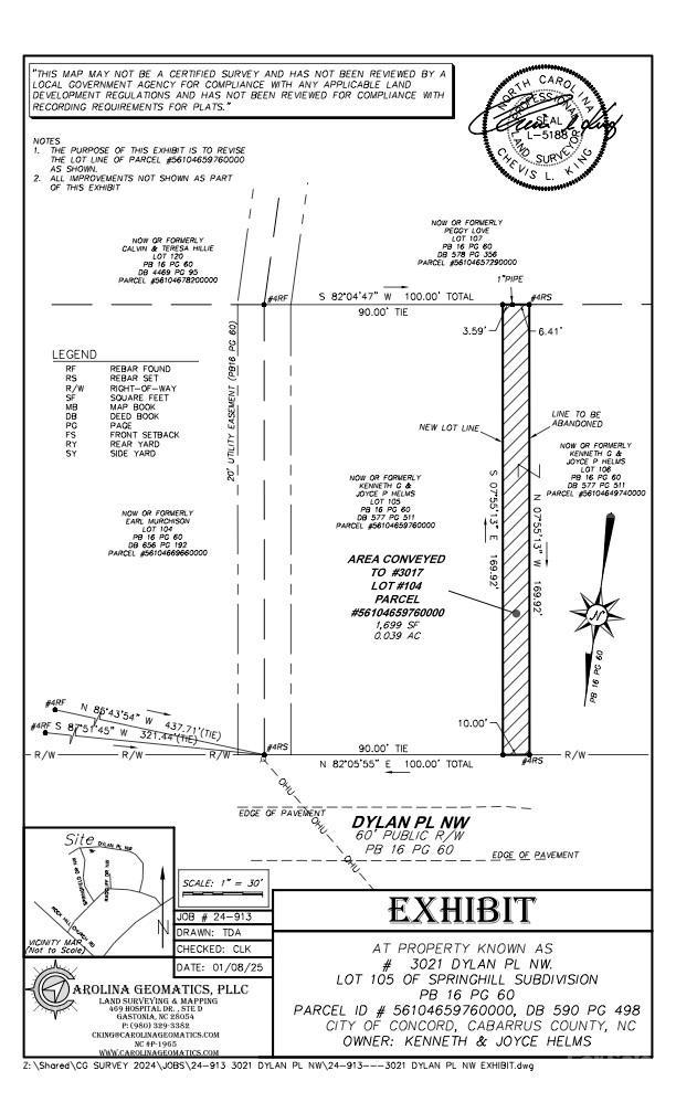 3021 Dylan Pl., Concord, NC 28027
