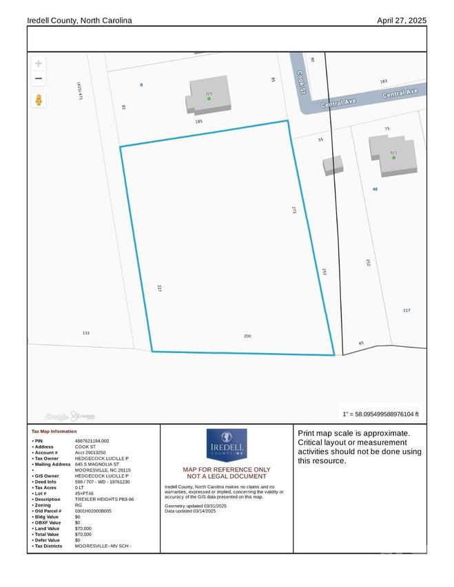 Lot 45 Cook St. #46+ PT46, Mooresville, NC 28115