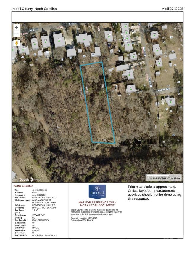 Pine St., Mooresville, NC 28115