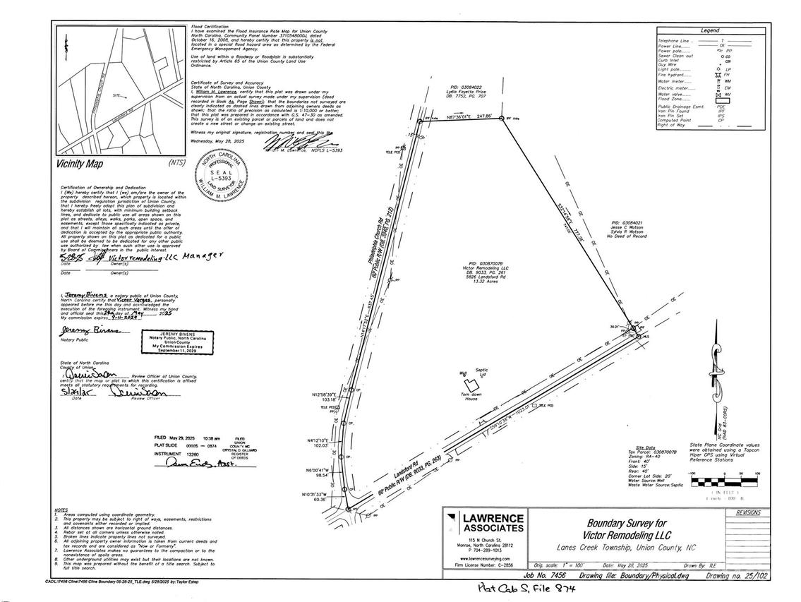 5826 Landsford Rd., Marshville, NC 28103