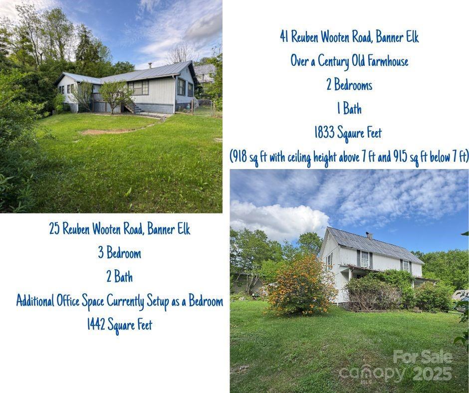 25 and 41 Reuben Wooten Rd., Banner Elk, NC 28604