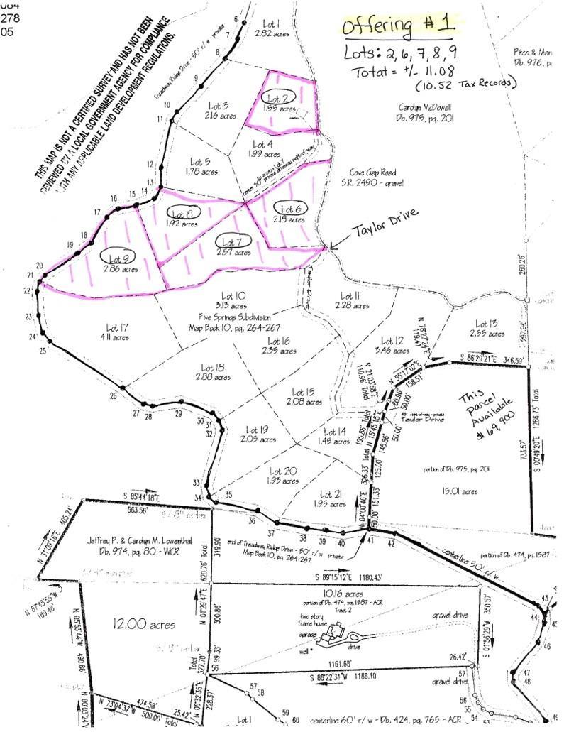 Cove Gap Rd. #Offering #1, Moravian Falls, NC 28654